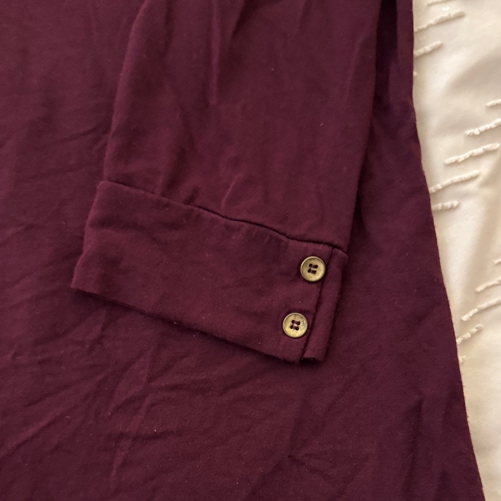 The Limited Deep Burgundy Long Sleeve Top - Picture 5 of 6